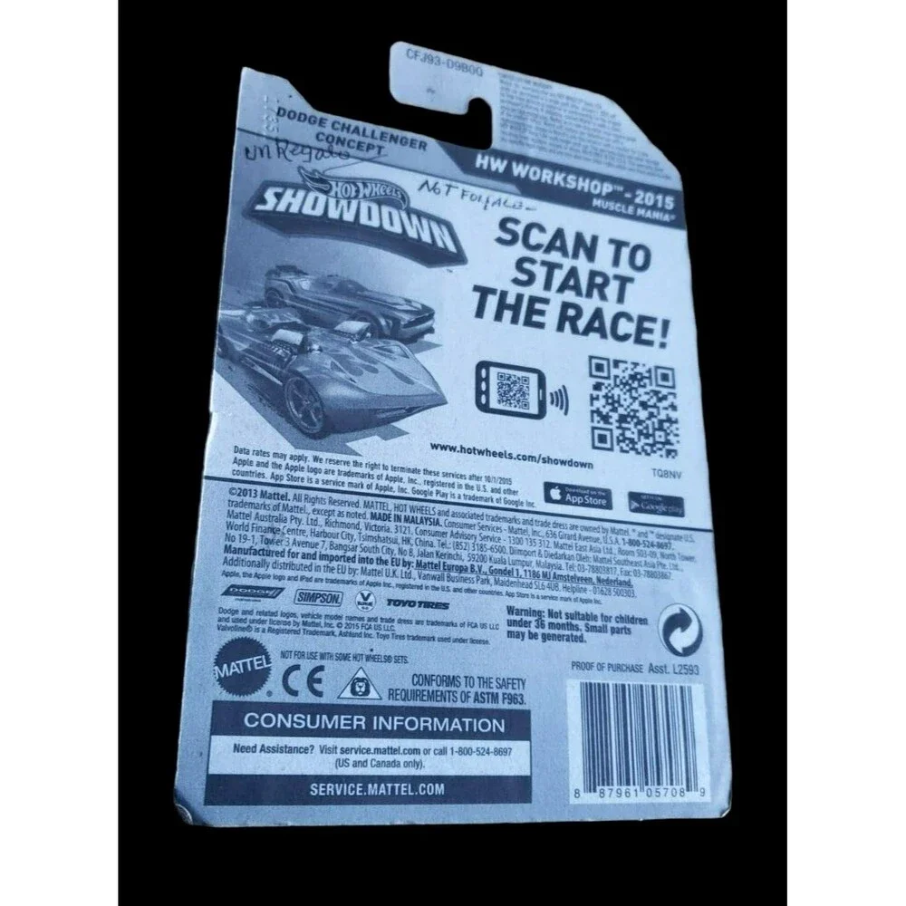2015 Hot Wheels DODGE CHALLENGER CONCEPT ZAMAC 017 2015 HW Workshop 234/250 1:64
